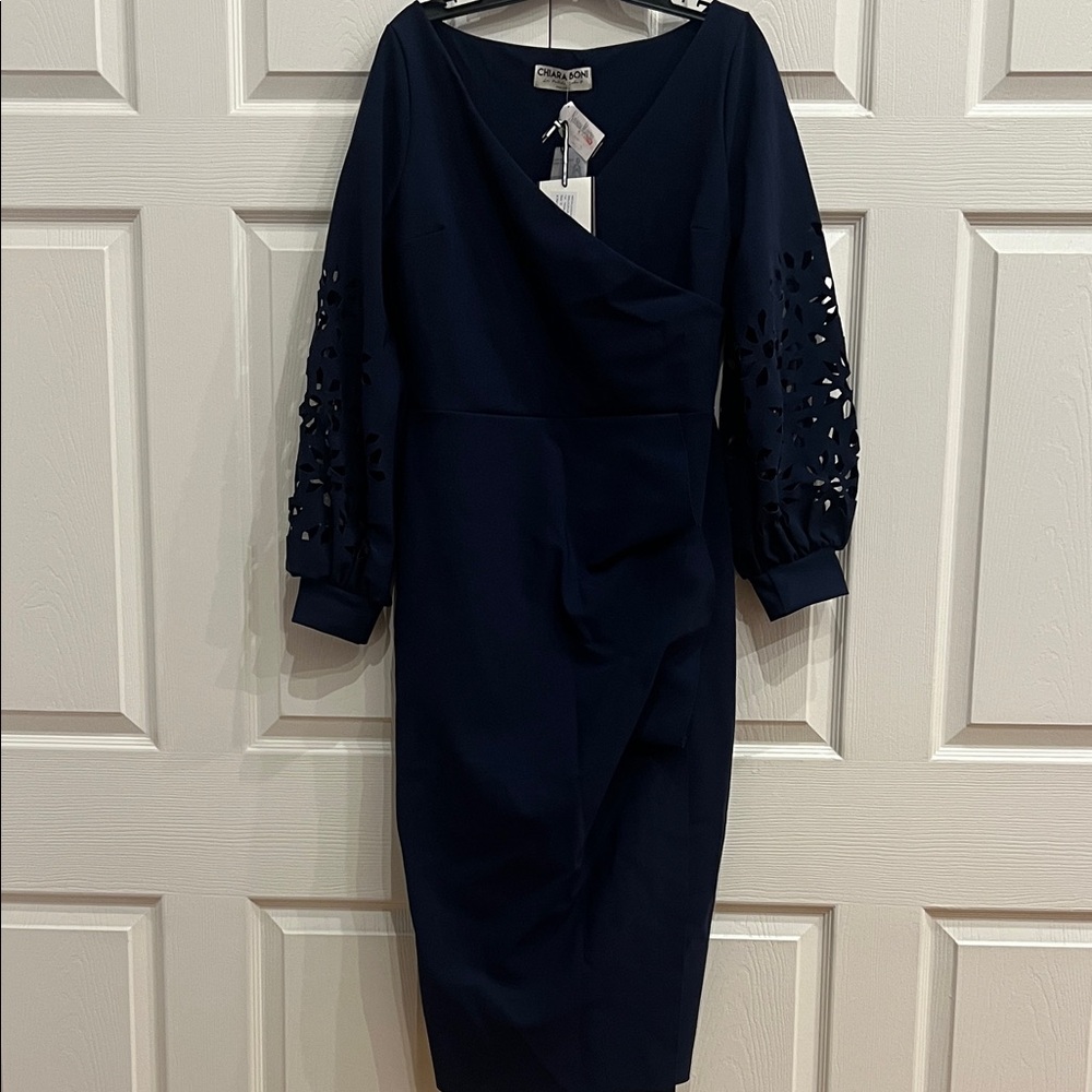 Chiara Boni La Petite Robe Gallilia Cutout ruffle sheath midi dress - Picture 5 of 7